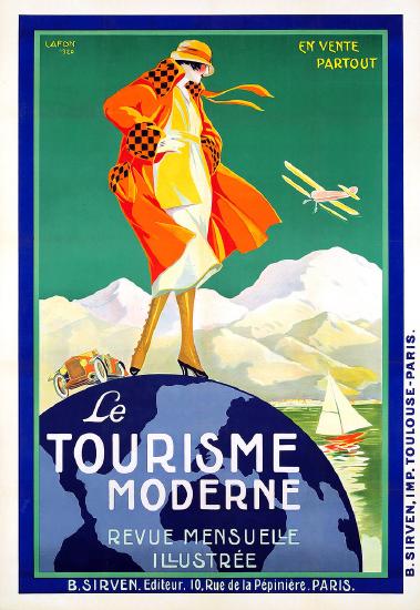  "LAFON, Paul-Henri. Le Tourisme Moderne, Revue Mensuelle Illustrée, 1920." by Halloween HJB is marked under CC0 1.0. To view the terms, visit https://creativecommons.org/licenses/cc0/1.0/ 