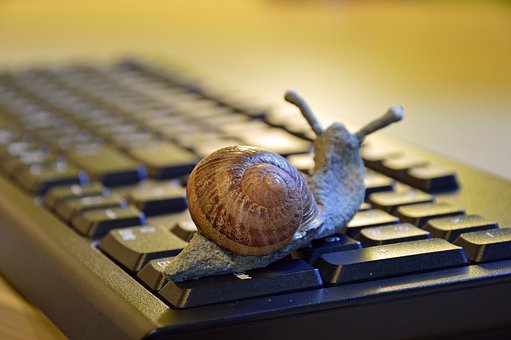 Snail, Shell, Figure, Keyboard, Slowly