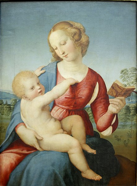 Madonna by Raphael painting of a religious scene