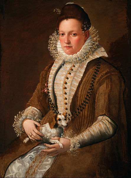 Lavinia Fontana Portrait of a Lady with a Dog