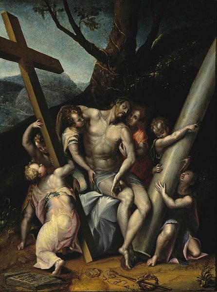 Lavinia Fontana, Christ on the cross, a religious scene