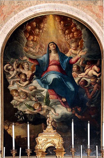 Lavinia Fontana, Ascension of Mary, a religious scene
