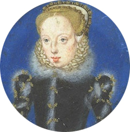 Miniature portrait of Elizabeth the First
