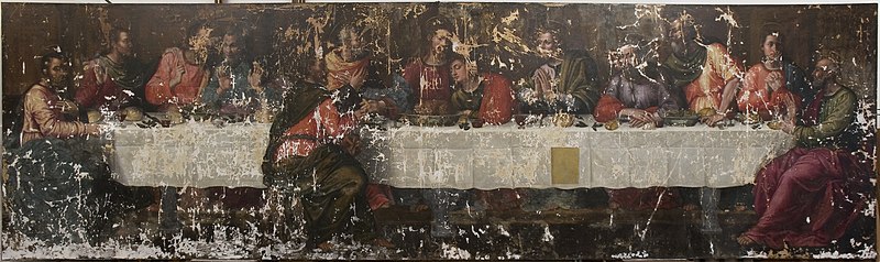 The last supper by Nelli prior to restoration 