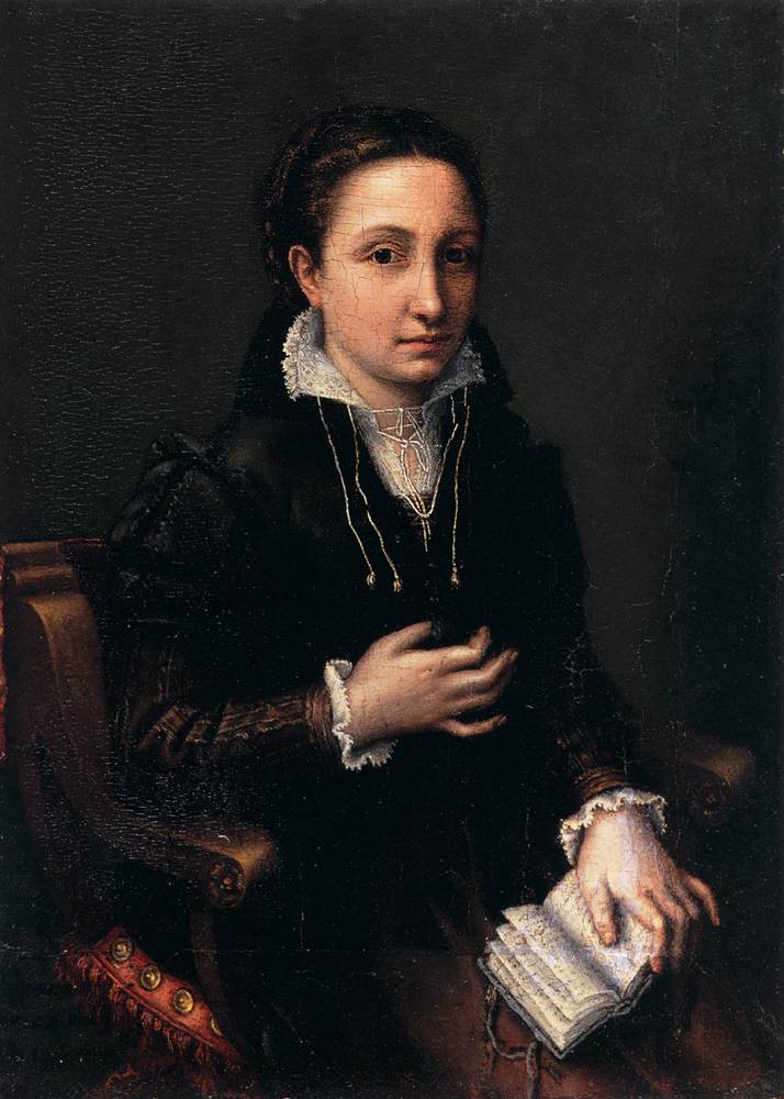 Anguissola self portrait as a young woman
