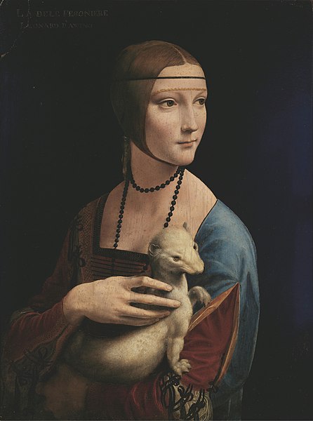 Lady with an ermine portrait by Da Vinci