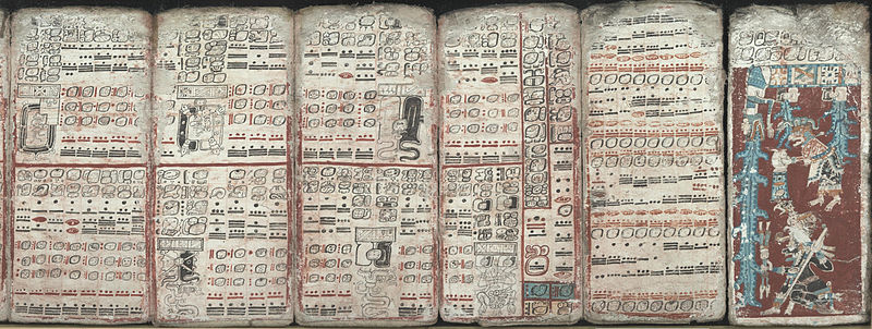 Dresden Codex, an Aztec book with multiplication tables