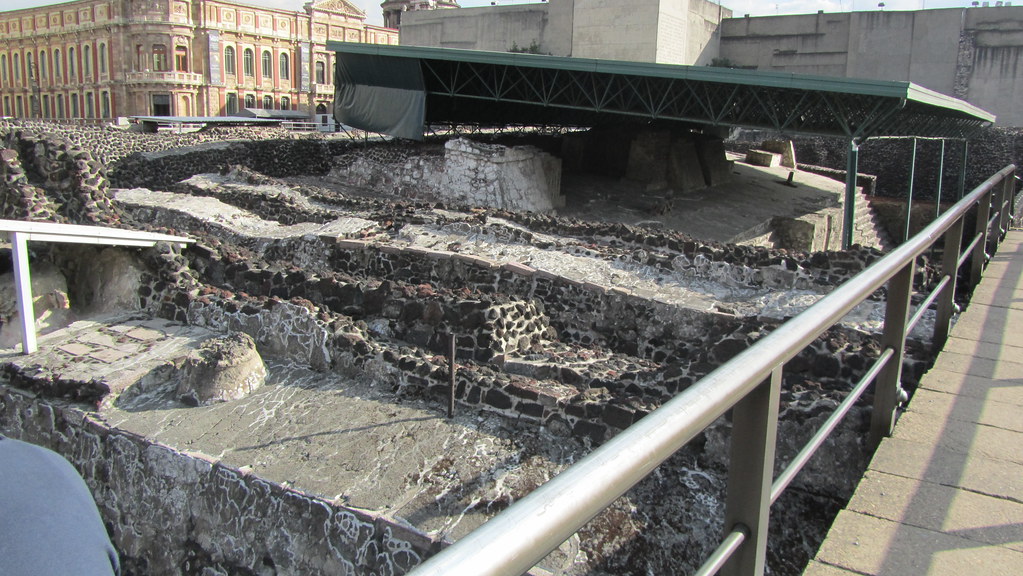 Ruins of Templo Mayor underneath the streets of Mexico City