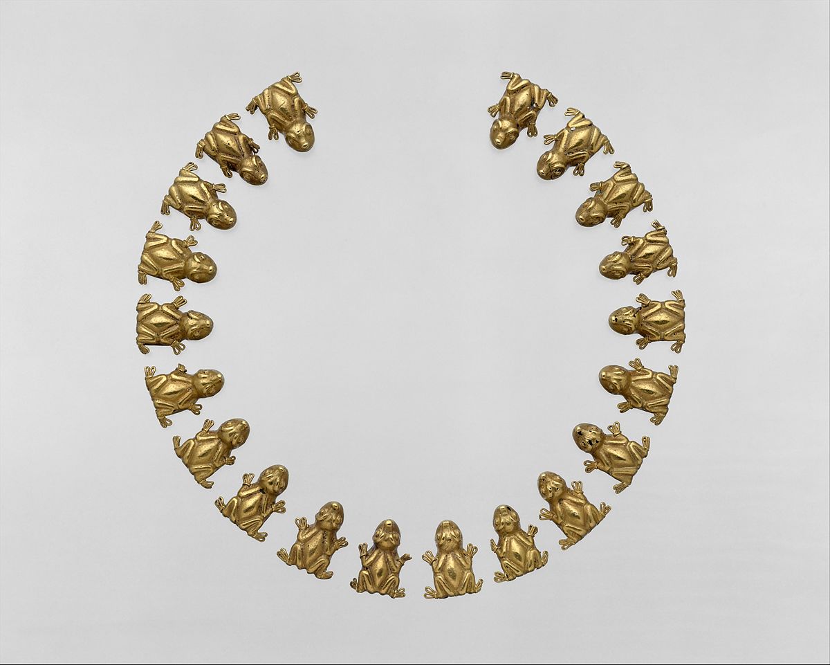 golden frog necklace 