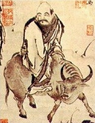 Laozi riding on a donkey