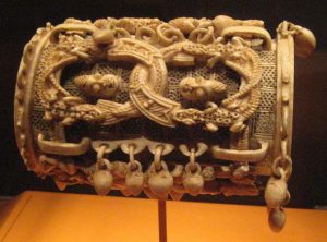 16th century Ivory armlet from the Yoruba peoples. Owo region in Nigeria. Now in the National Museum of African Art, Washington DC.