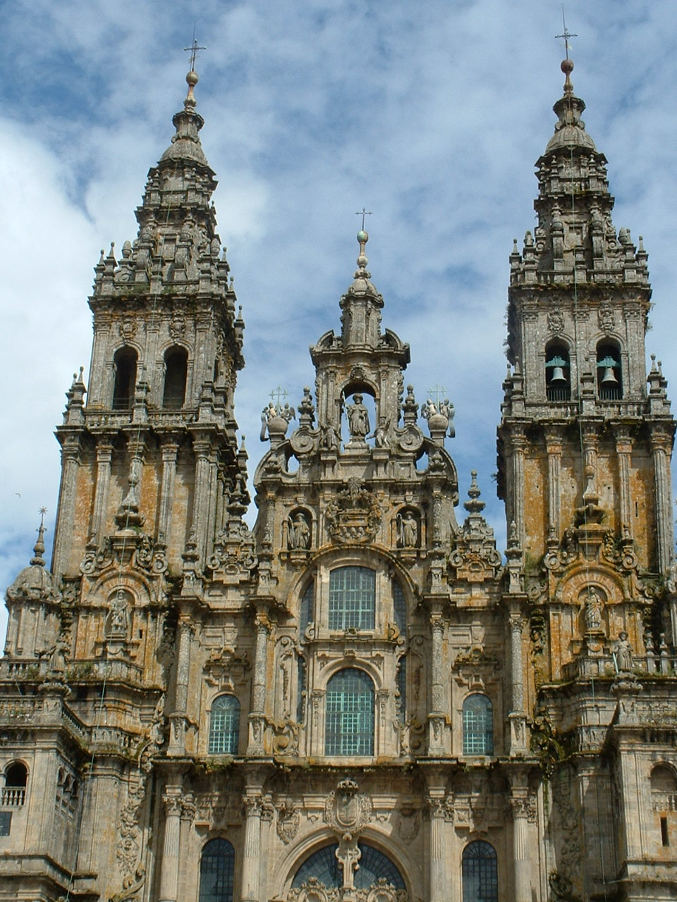 Fachada de la plaza del Obradoiro, Catedral de Santiago de Compostela