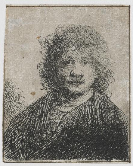Sketch of a young man in pen
