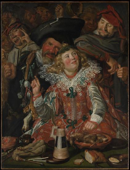 People at a table eating and drinking