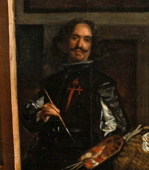 Velazquez the painter with paint brush and color palette