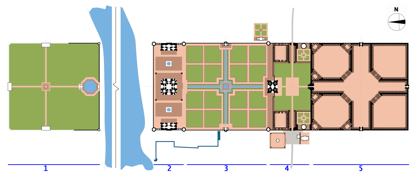 Taj Mahal site plan