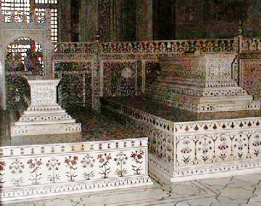 Cenotaphs in the Taj Mahal