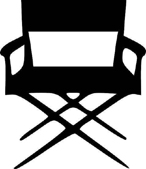 Clip Art of a Director's Chair