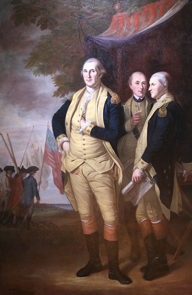 Three men standing in uniforms of yellow and blue