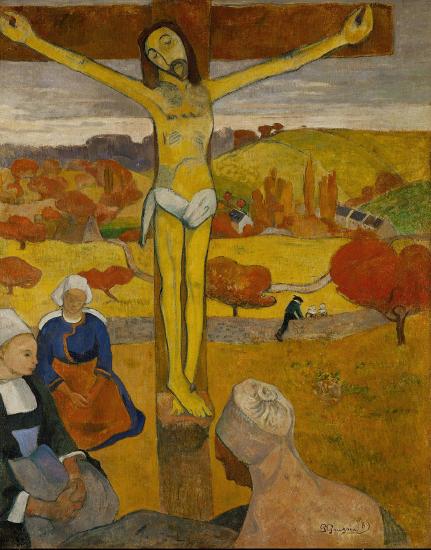 A man on across with three women sitting at the base