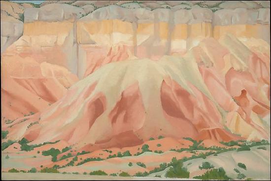 Desert scene in light pastels