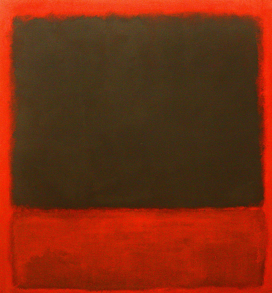 Red and brown painting
