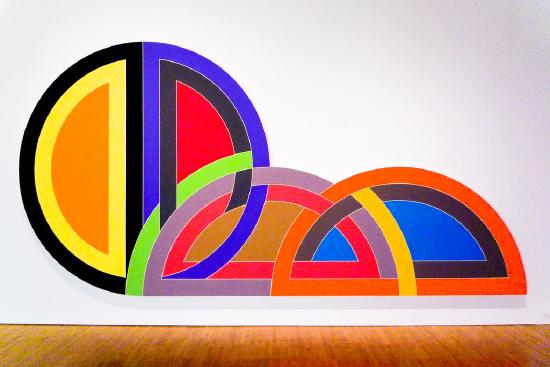 a painting of multiple colors and multiple circles