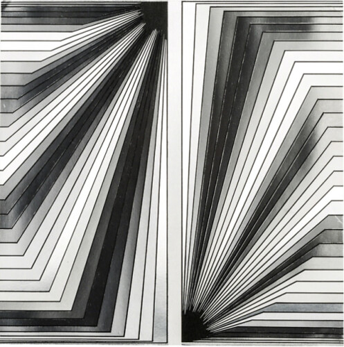 Black and white lines with right angles