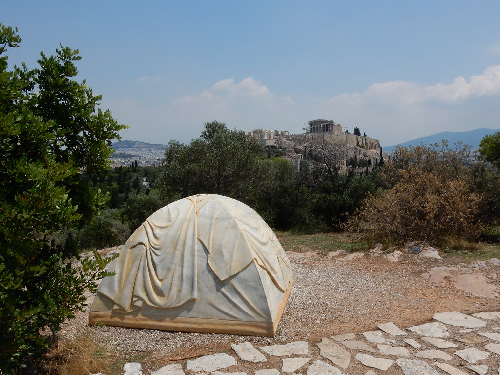 A marble domed tent 