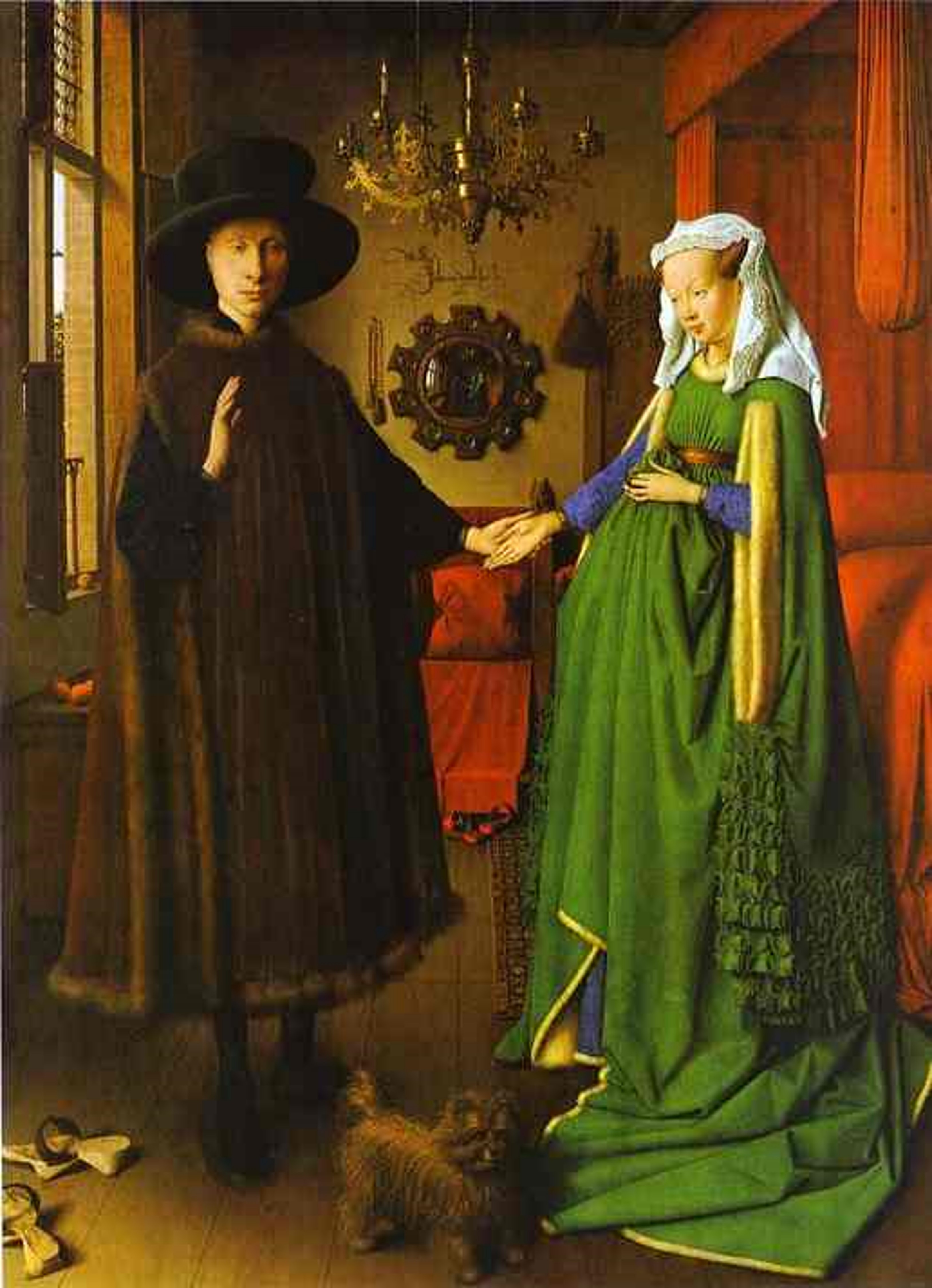 Jan van Eyck, Arnolfini Double Portrait (The Arnolfini Marriage), 1434