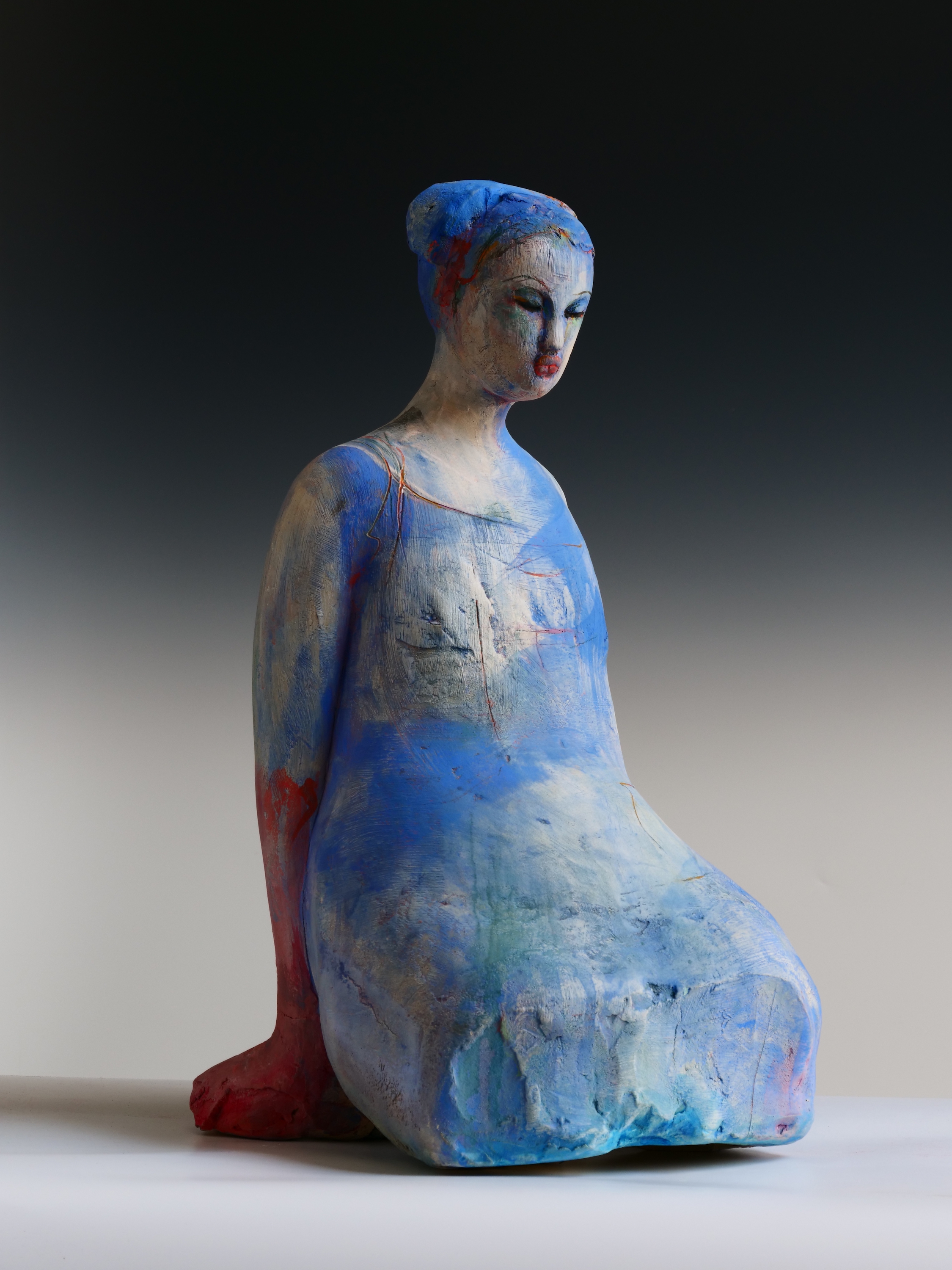 Gregor , Blue Figure 2018 35"x14"x14".jpg