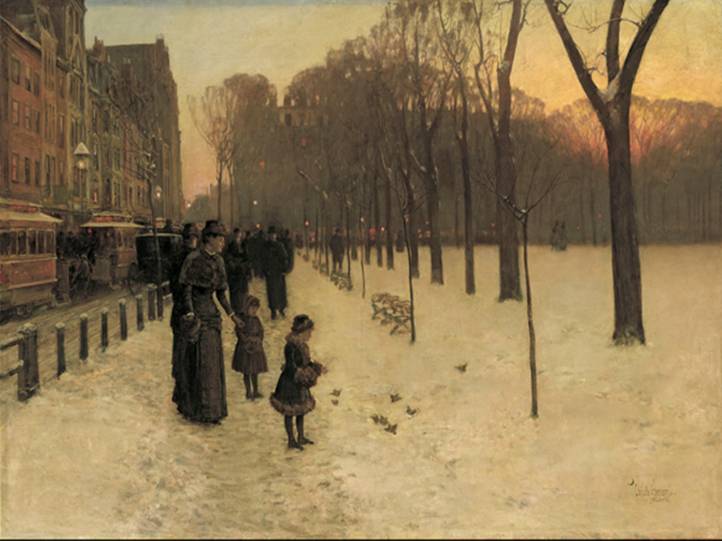 Childe Hassam, Boston Common at Twilight, 1885-86.jpg