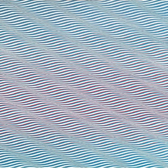 Bridget Riley, Cataract 3, 1967. PVA on canvas, 7'3¾" × 7'3¾". British Council Collection. Licenced by Gateways to Art: Understanding the Visual Arts, Copyright © 2015 Thames & Hudson