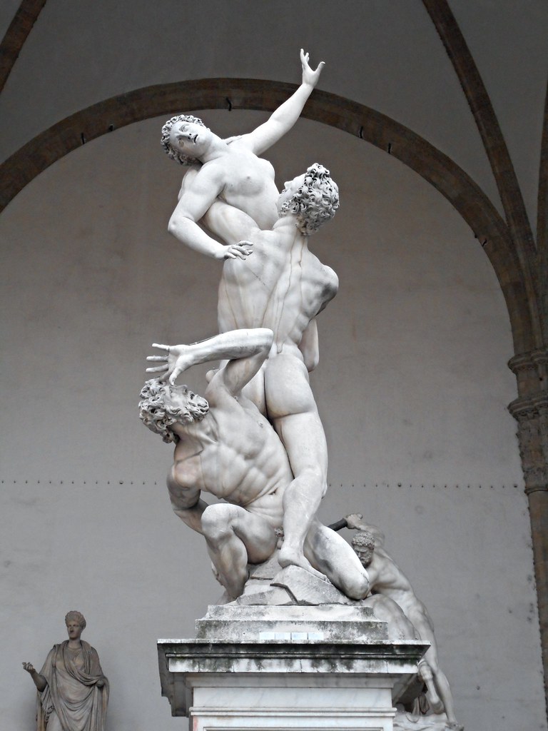 'Abduction of the Sabine women' (1583) by Giambologna (Jean de Boulogne, Douai 1529-Florence 1608) - Loggia della Signoria in Florence