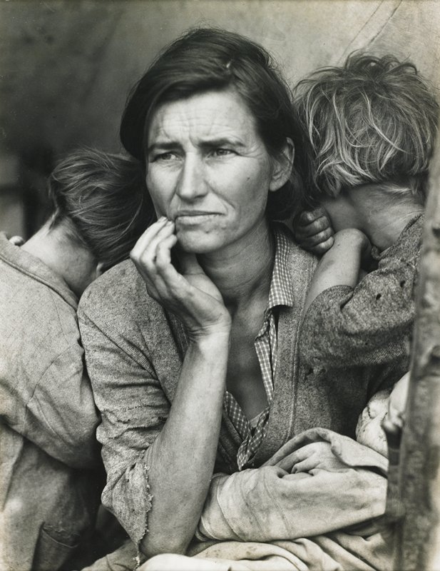 Dorothea Lange, Migrant Mother, 1936. Library of Congress, Washington, D.C. The Alfred and Ingrid Lenz Harrison Fund, Minneapolis Institute of Arts (Minneapolis, MN, USA)