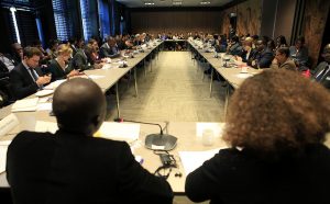 XV Sesión de la Asamblea de Estados Partes de la Corte Penal Internacional en el Foro Mundial en La Haya, Países Bajos