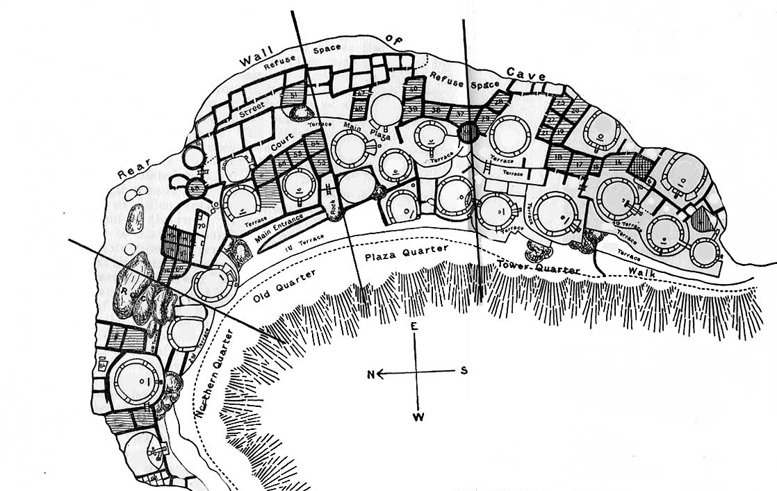 План палацу Кліфф, Національний парк Меса-Верде