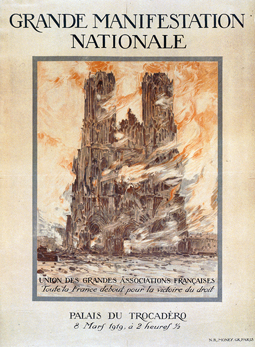 Grande Manifestation Nationale, 1919, litografía a color, 80 x 59 cm (Biblioteca del Congreso)
