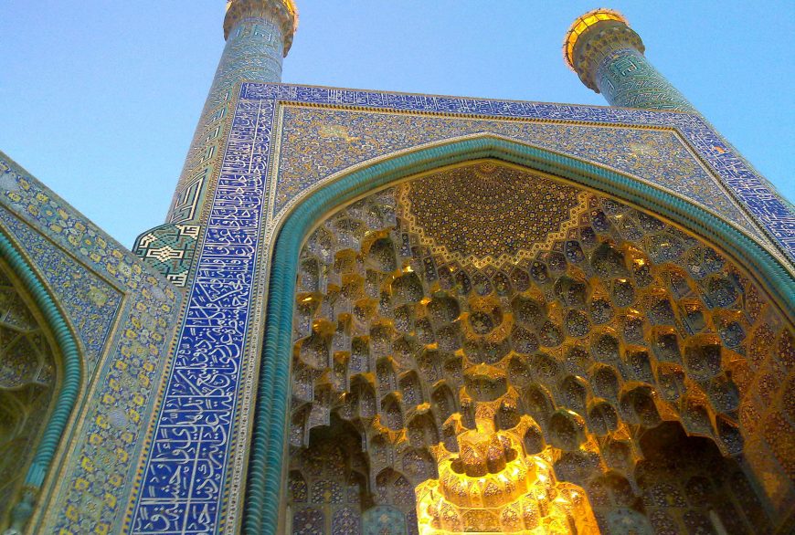 La Mezquita del Imam (antes Masjed-e Shah), Isfahán, fue construida para un gobernante safávido en la foto: Ladsgroup, GNU Free Documentation License