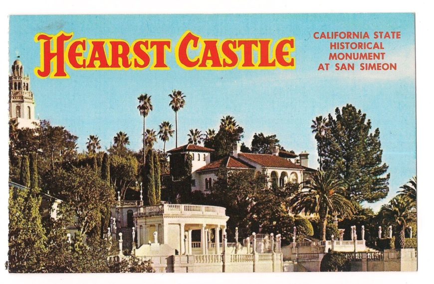 Postal del castillo de Hearst