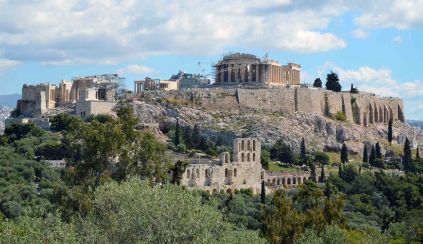 La Acrópolis de Atenas vista desde el Cerro de las Musas (foto: Carole Raddato, CC BY-SA 2.0)