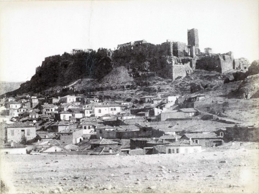 Норманд Альфред Ніколас, Північно-західна сторона Акрополя і околиць, 1851, фотографія