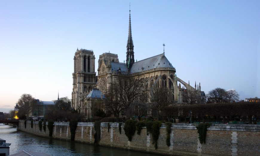 Vista de Notre Dame de París, c. 1163-1250 (foto: Steven Zucker, CC BY-NC-SA 4.0)