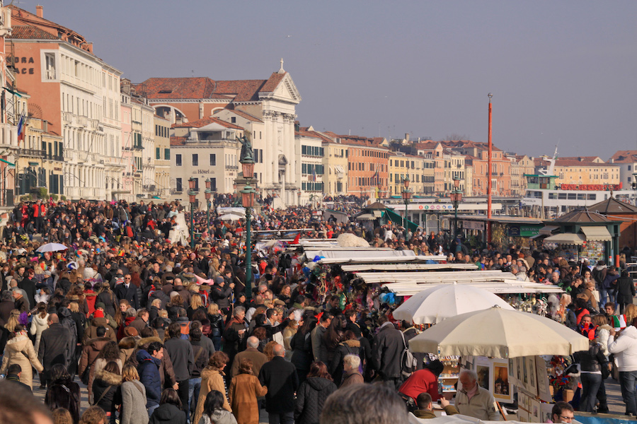 Вплив масового туризму на історичне місто Венеція (фото: Алессандро Джумеллі/Всесвітній фонд пам'яток)