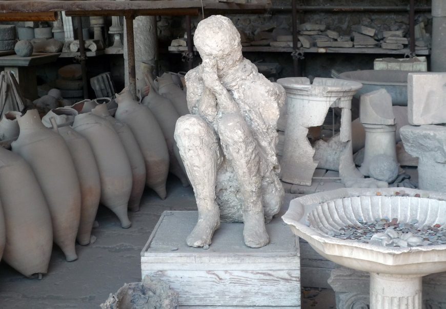 Escayola de cuerpo, Almacenamiento de foro, Pompeya (foto: Steven Zucker, CC BY-NC-SA 2.0)