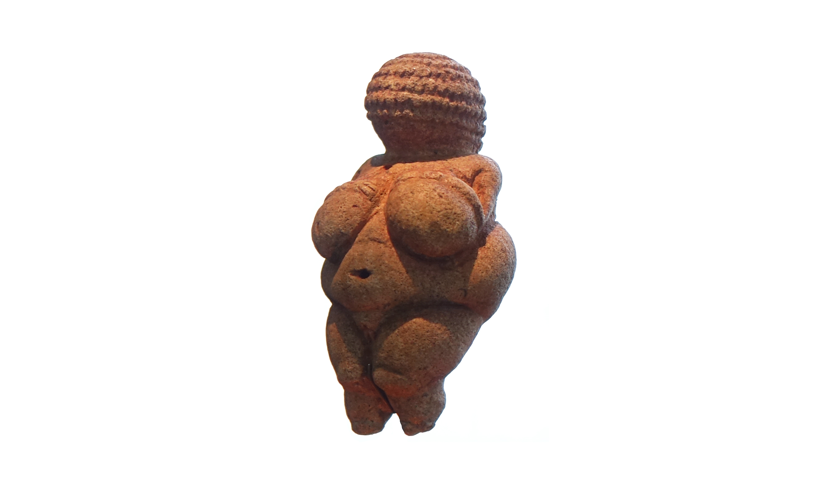 Venus de Willendorf, c. 24,000-22,000 B.C.E., piedra caliza 11.1 cm de altura (Museo Naturhistorisches, Viena)