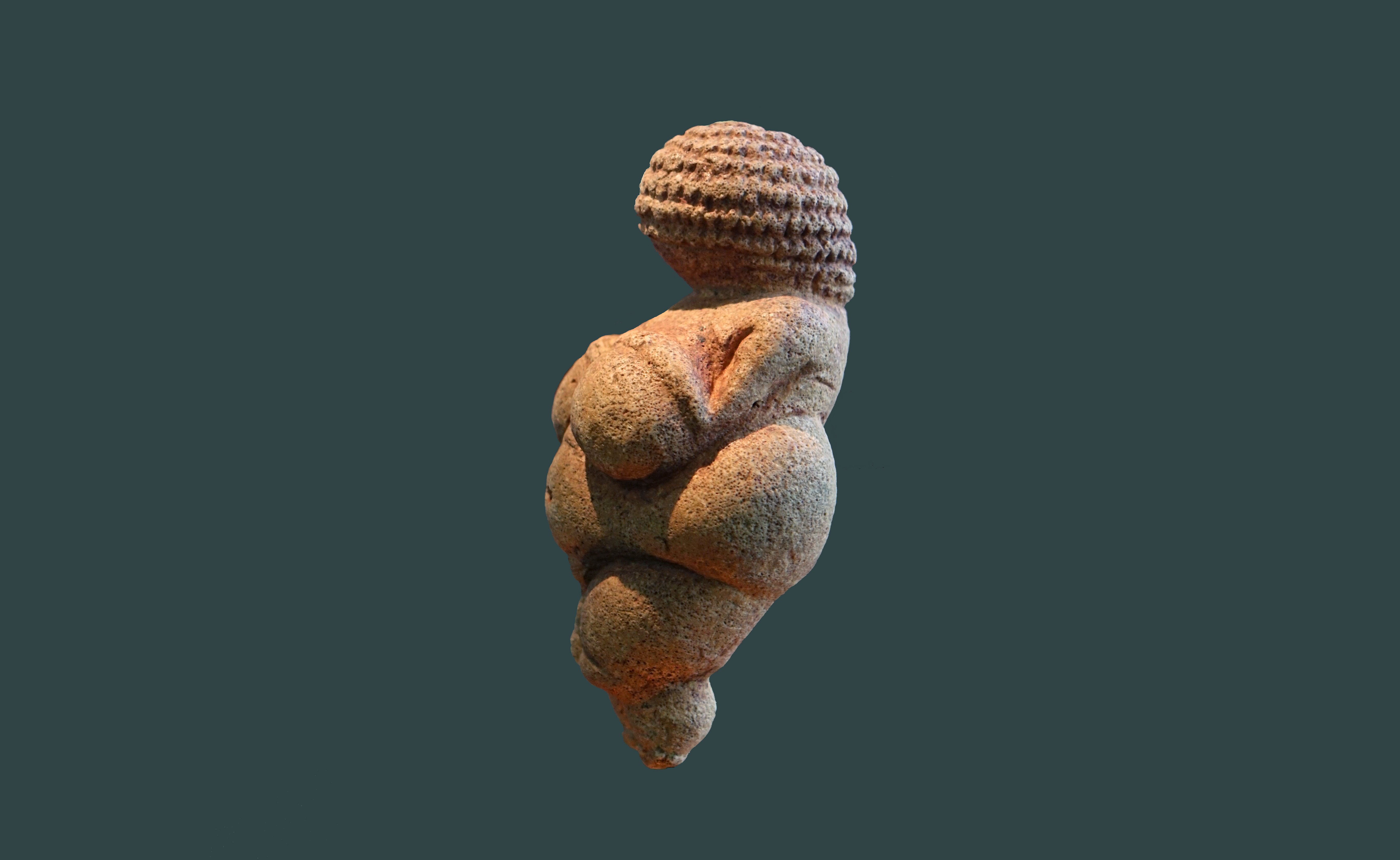 Venus de Willendorf, c. 24,000-22,000 B.C.E., piedra caliza 11.1 cm de altura (Museo Naturhistorisches, Viena)