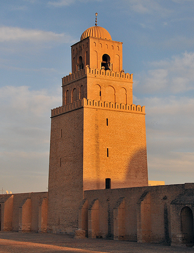 Minaret, Great Mosque of Kairouan (photo: Tab59, CC BY-SA 2.0)