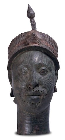 The Ife Head, c. 14th-15th century, brass, 35 cm high, Ife, Africa, © Trustees of the British Museum