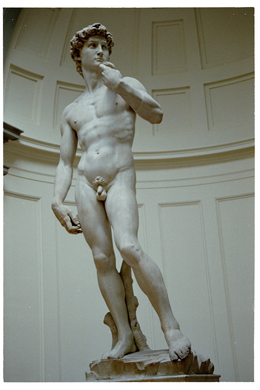 Статуя оголеної фігури в музеї.